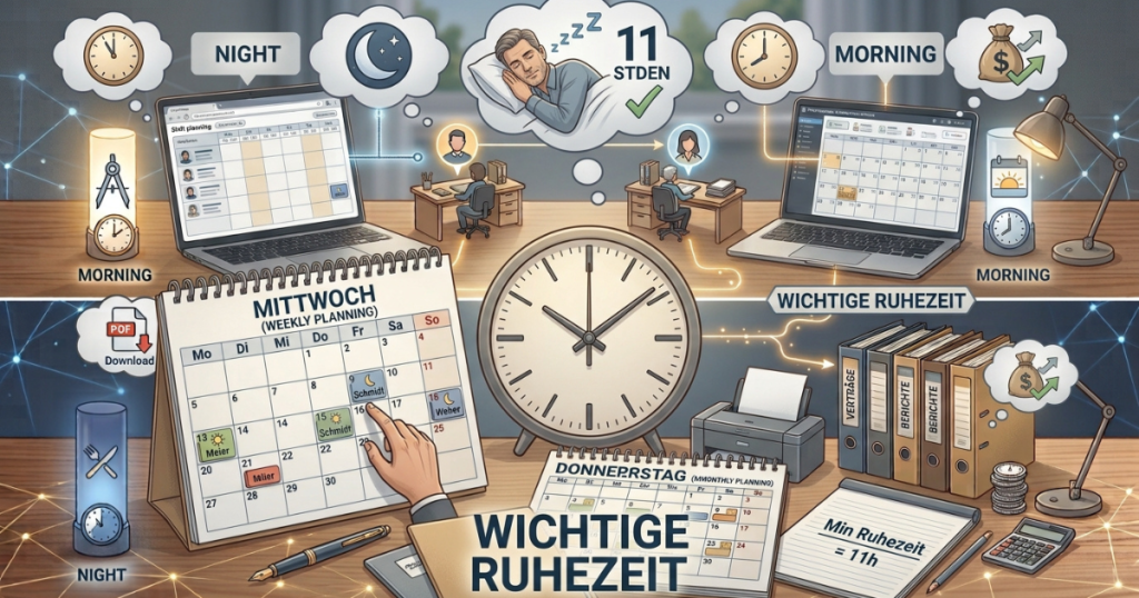 Dienstplan erstellen kostenlos ohne Anmeldung